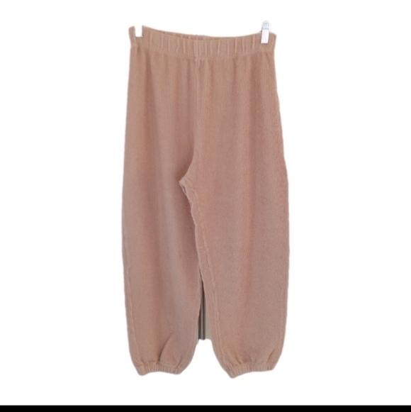 Reformation (2 PC) Cozy Lounge Wear Set - Large- Tan Ribbed - Picture 5 of 12